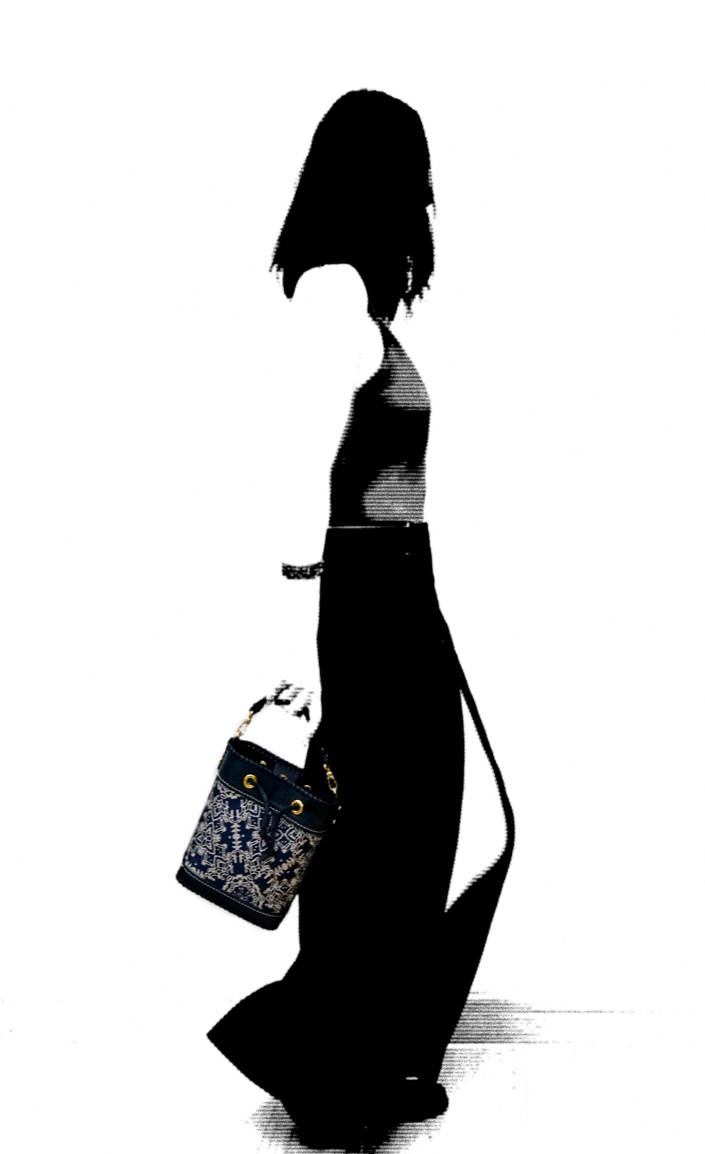 Silk Leather Symphony - Bucket Bag (真絲水桶包)