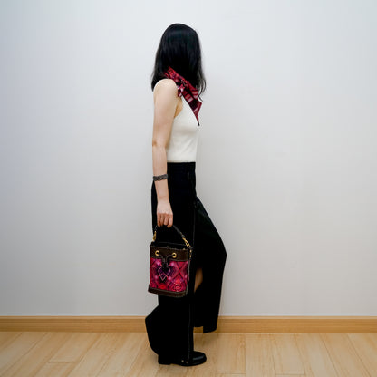 Silk Leather Symphony - Bucket Bag (真絲水桶包) Made in Hong Kong