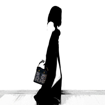 Silk Leather Symphony - Bucket Bag (真絲水桶包)
