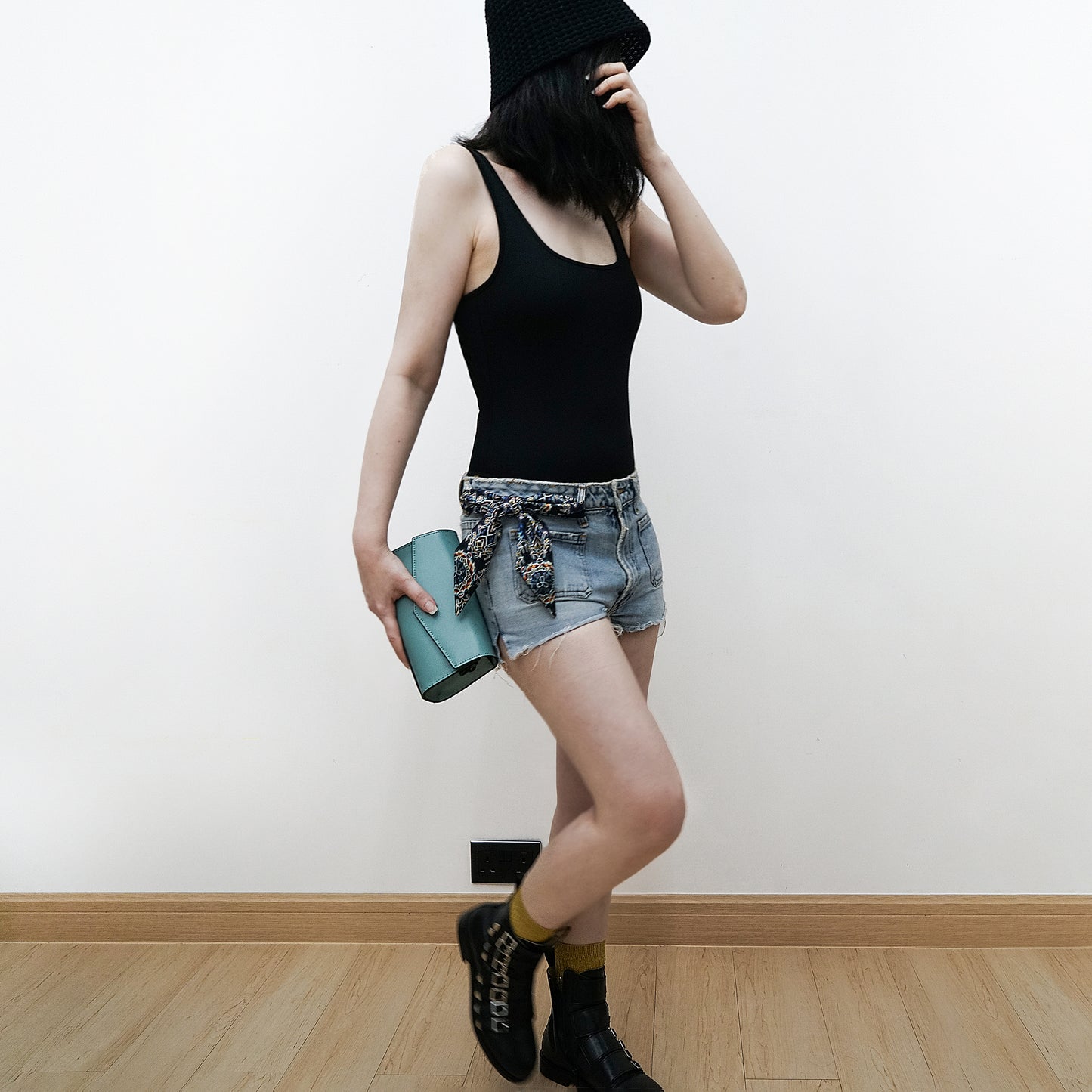 IM the 2-IN-1 Silk Twilly Scarf ( Neoned Mandala ) Made in Hong Kong - 香港製造