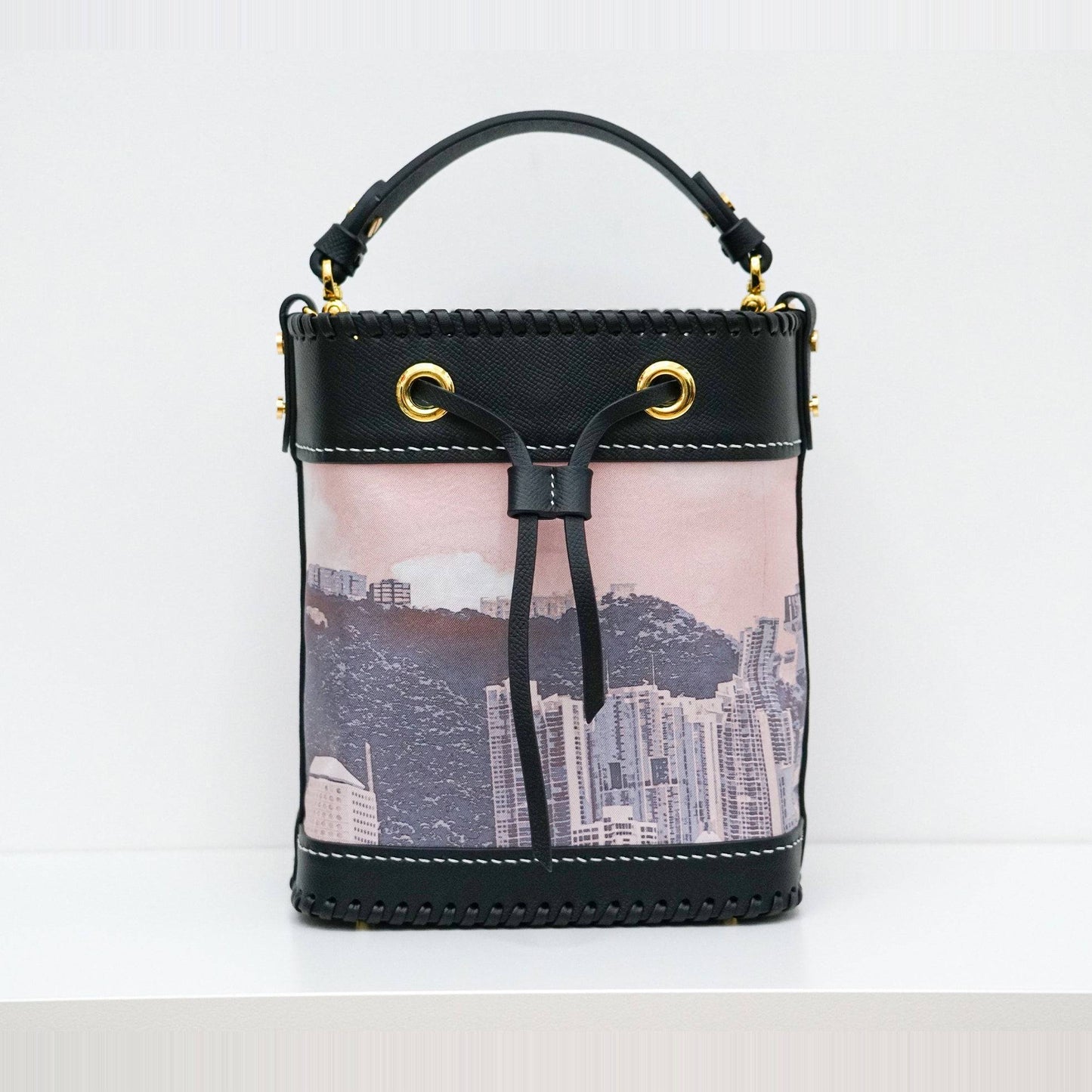 RARE : The Harbour Silk-Leather Bucket Bag ( One & Only )