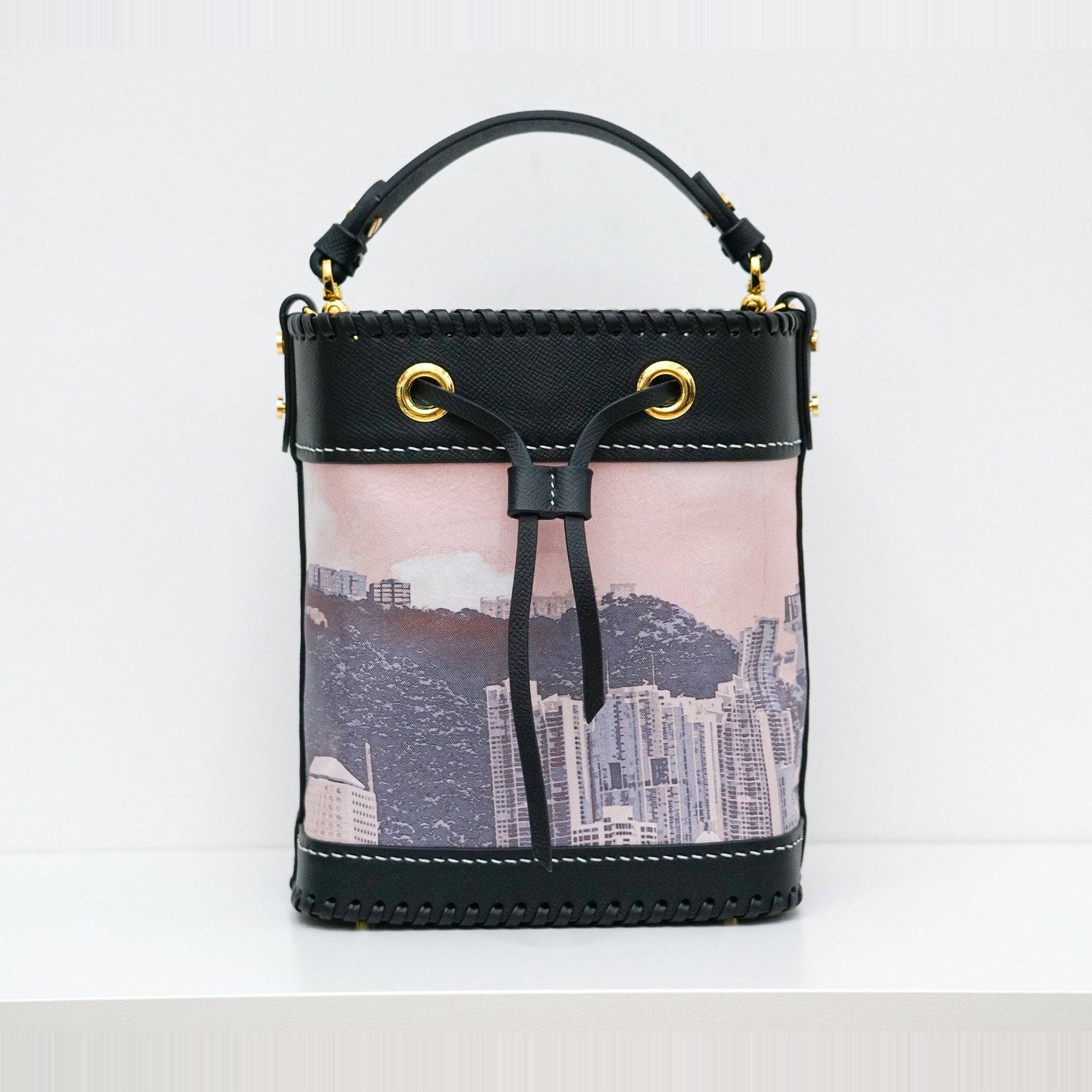 RARE : The Harbour Silk-Leather Bucket Bag ( One & Only )