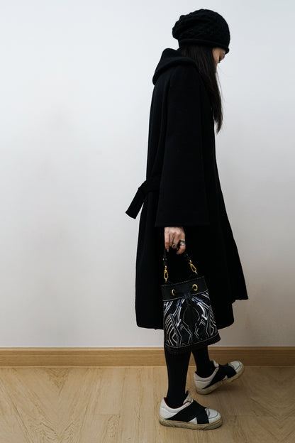 Silk Leather Symphony - Bucket Bag (真絲水桶包) Made in Hong Kong